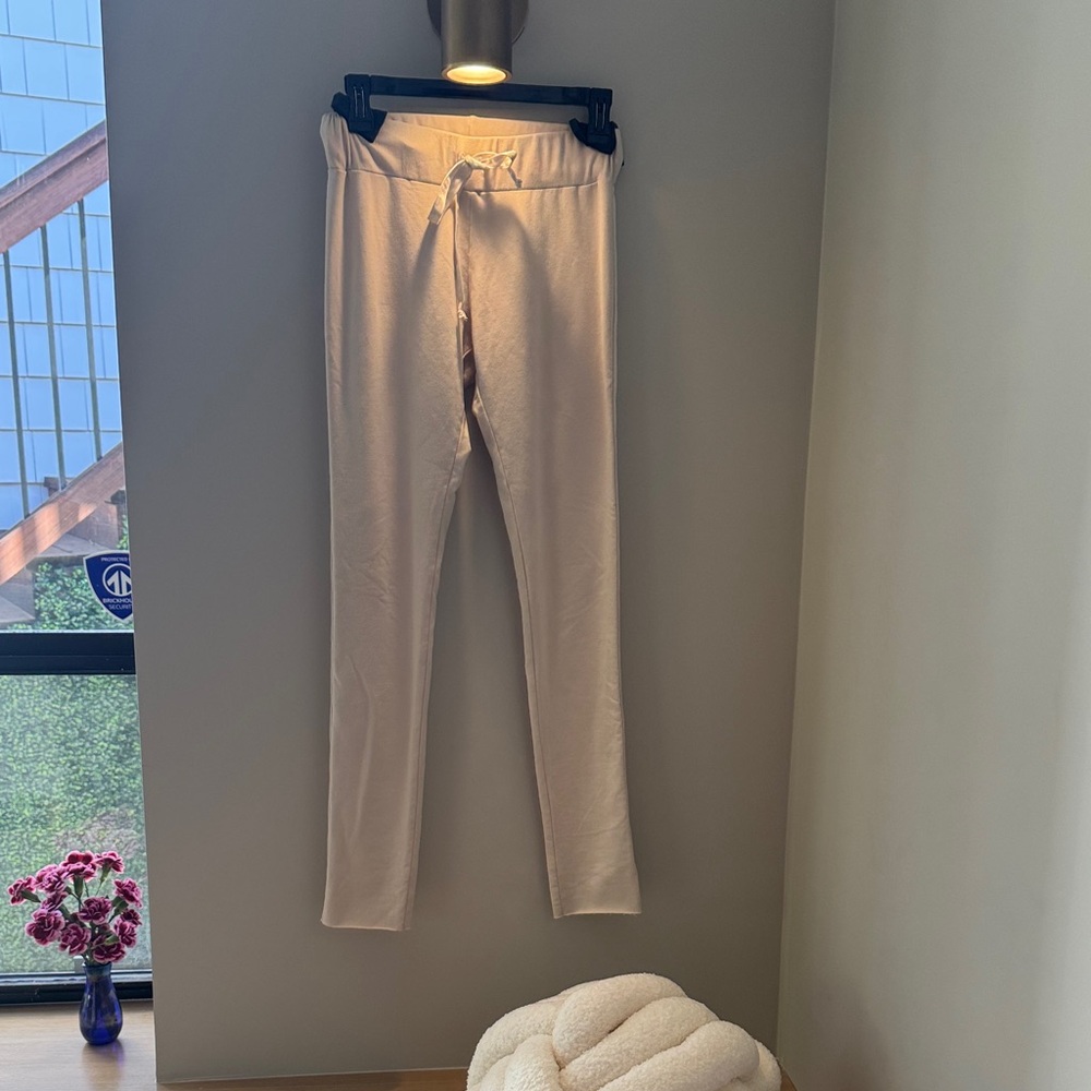 PJ Harlow lounge pants with tuxedo stripe NWT